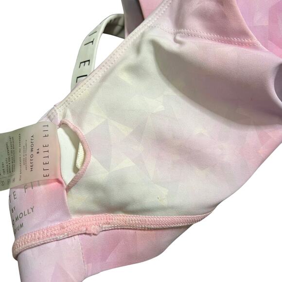 Elette Fit by Hello Molly Sports Bra Medium Womens Tie Dye Fitness Workout Gym - Picture 6 of 7